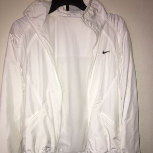 White Nike windbreaker